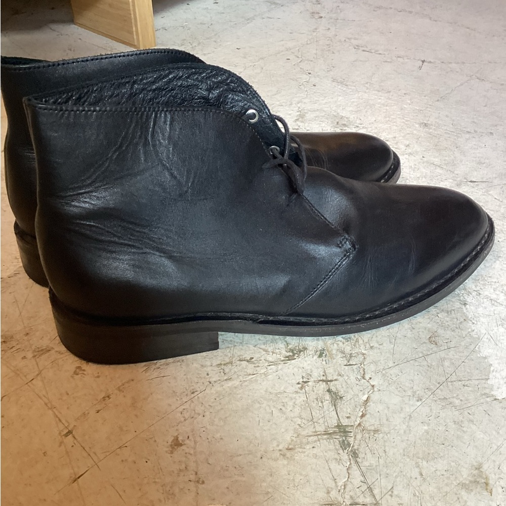 Thursday Boot Co Mens Scout Everyday Chukka Boots Blk Leather Lace Ups Size 13 - Picture 9 of 12